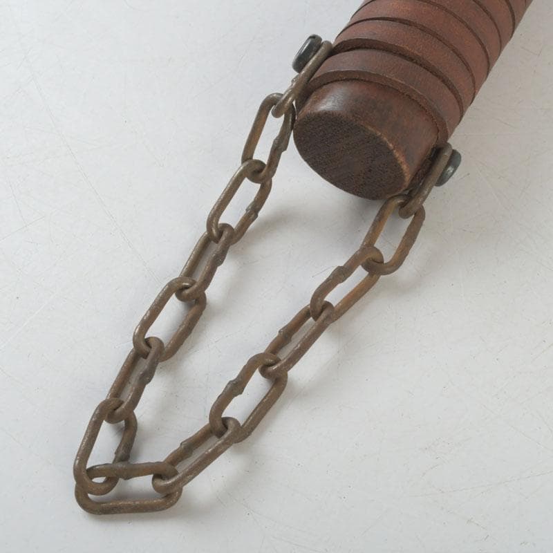 アンティーク　銅製　武具　モーニングスター　朝星棒　装飾品　N　9360