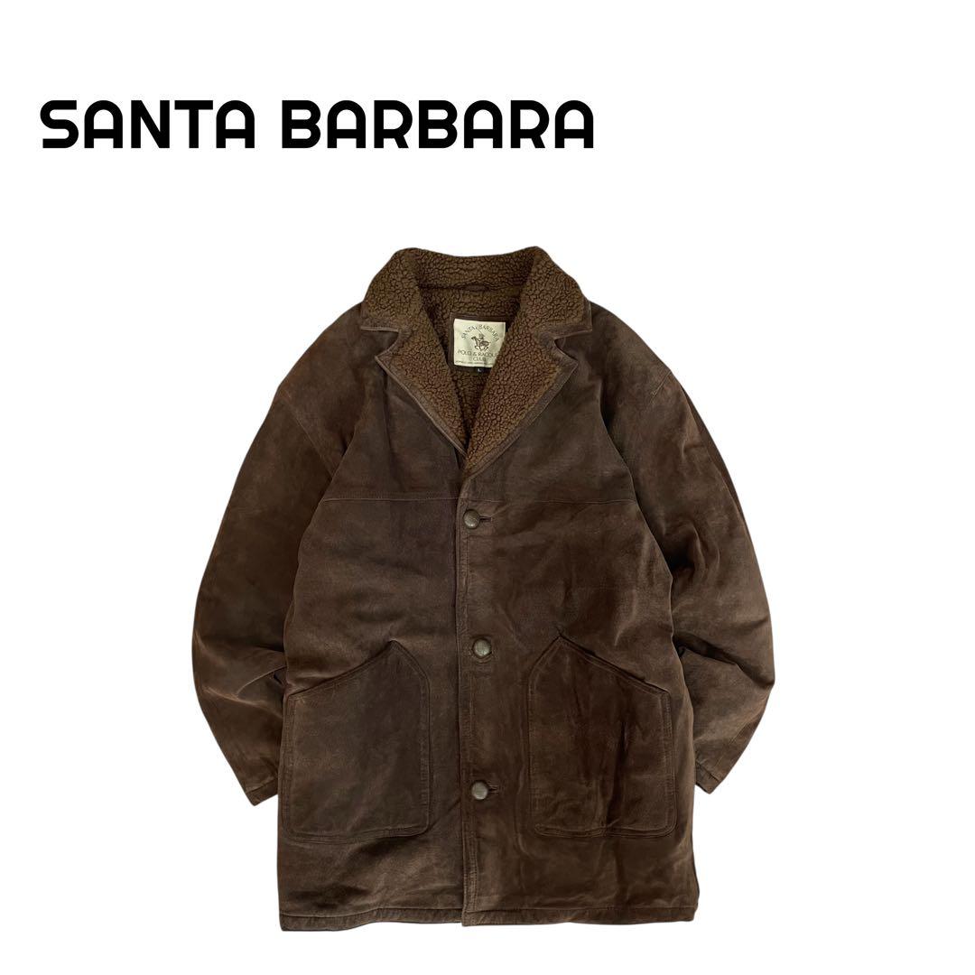 【美品】SANTA BARBARA 90s ムートンジャケット レザー 本革