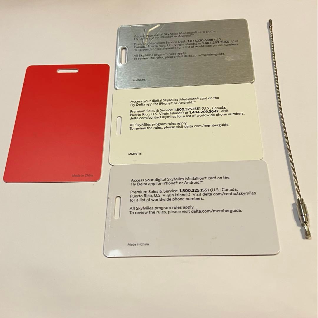 デルタ航空ミリオンマイラータグセット