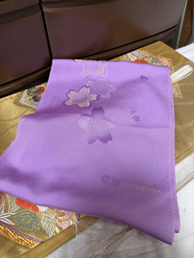 美術友禅振袖　吉祥立涌四季草花別誂え証書付き　長襦袢　新品袋帯