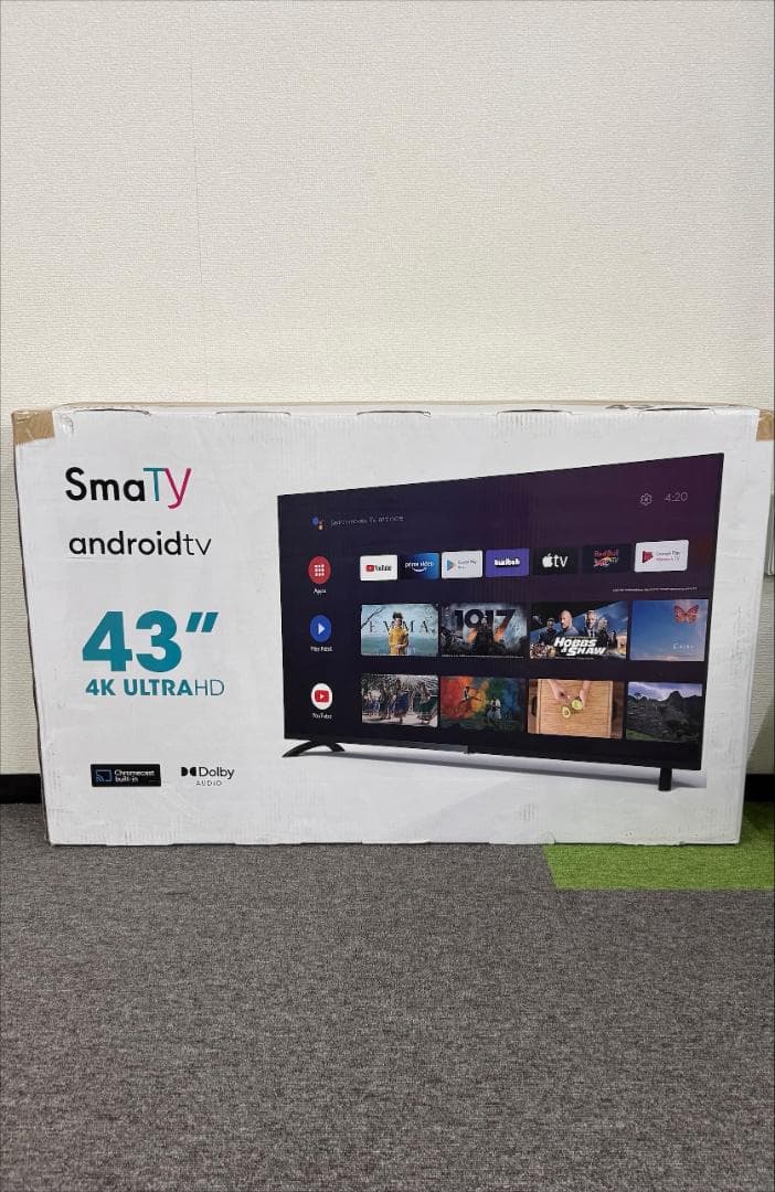 4KチューナレススマートTV「SmaTy」SMT-43-4K