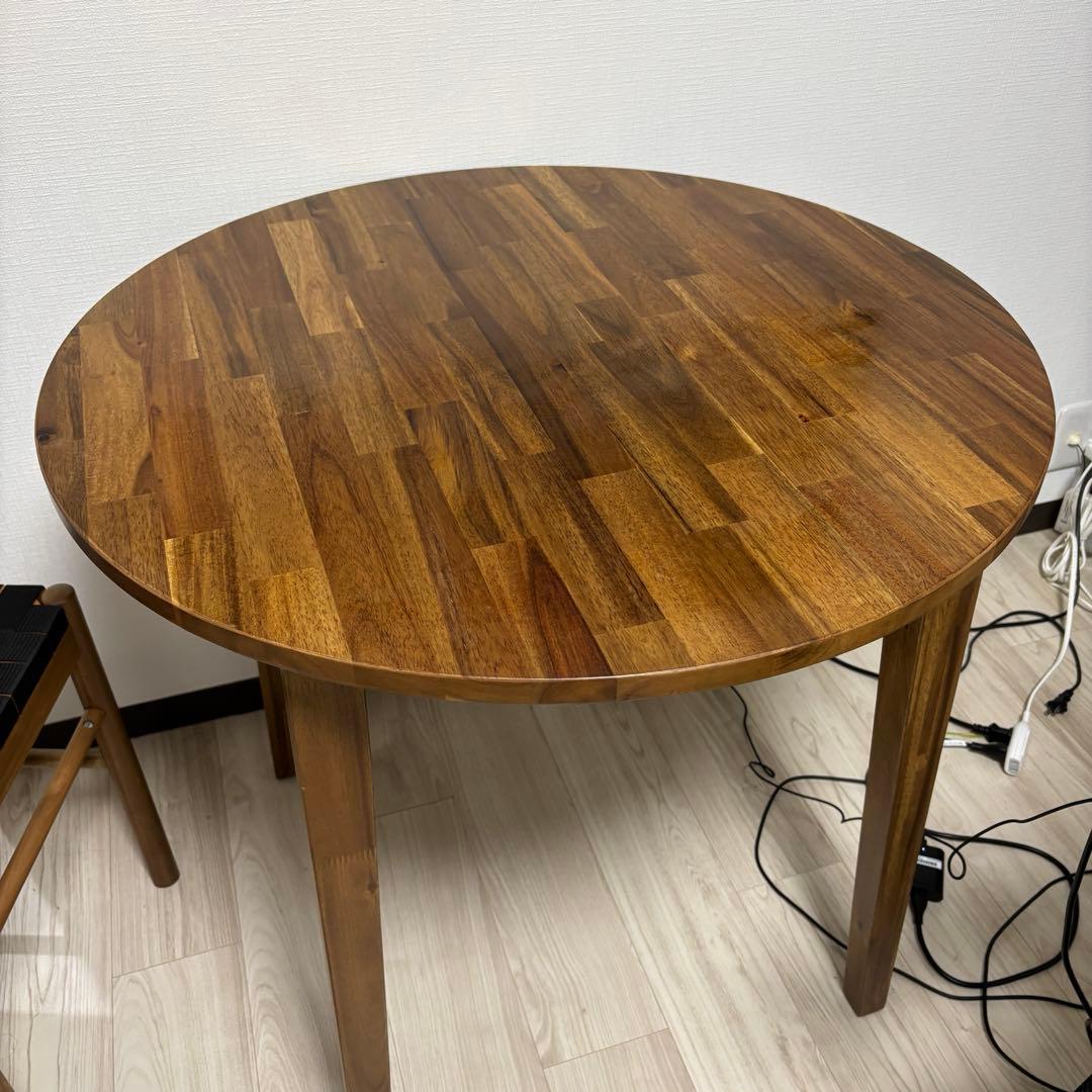 【セット・テーブルのみ椅子のみ可】ダイニングテーブル ikea ナッカンネース