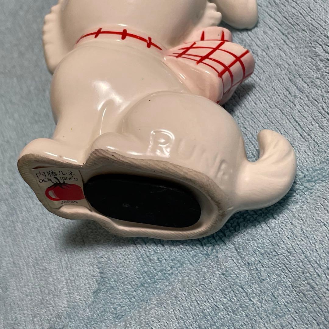 希少　内藤ルネDesign 「陶器」 犬貯金箱　当時物　年代物　ヴィンテージ