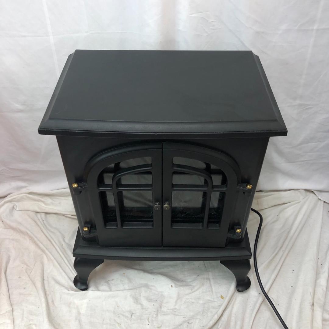 【ほぼ未使用】山善 YAMAZEN クラシックデザイン 電気ヒーター ブラック