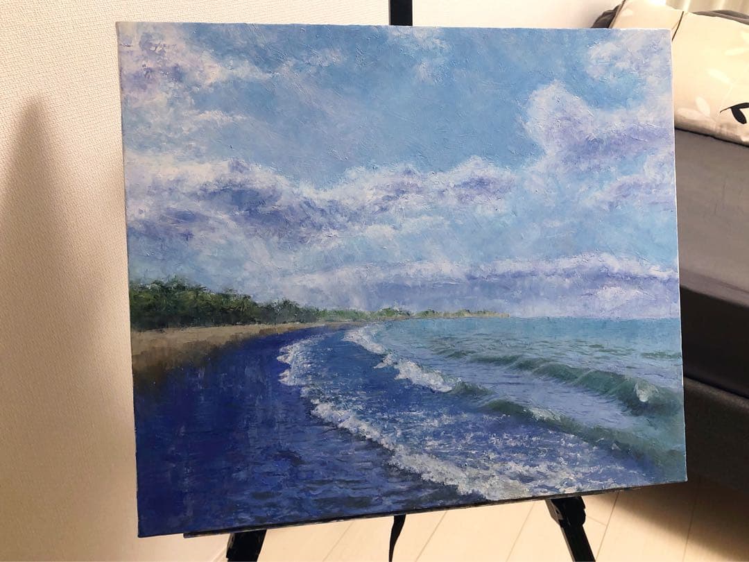 油彩/海の絵