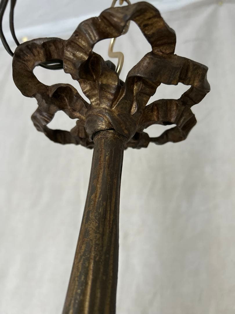 フランスアンティーク ローズリボンランプ