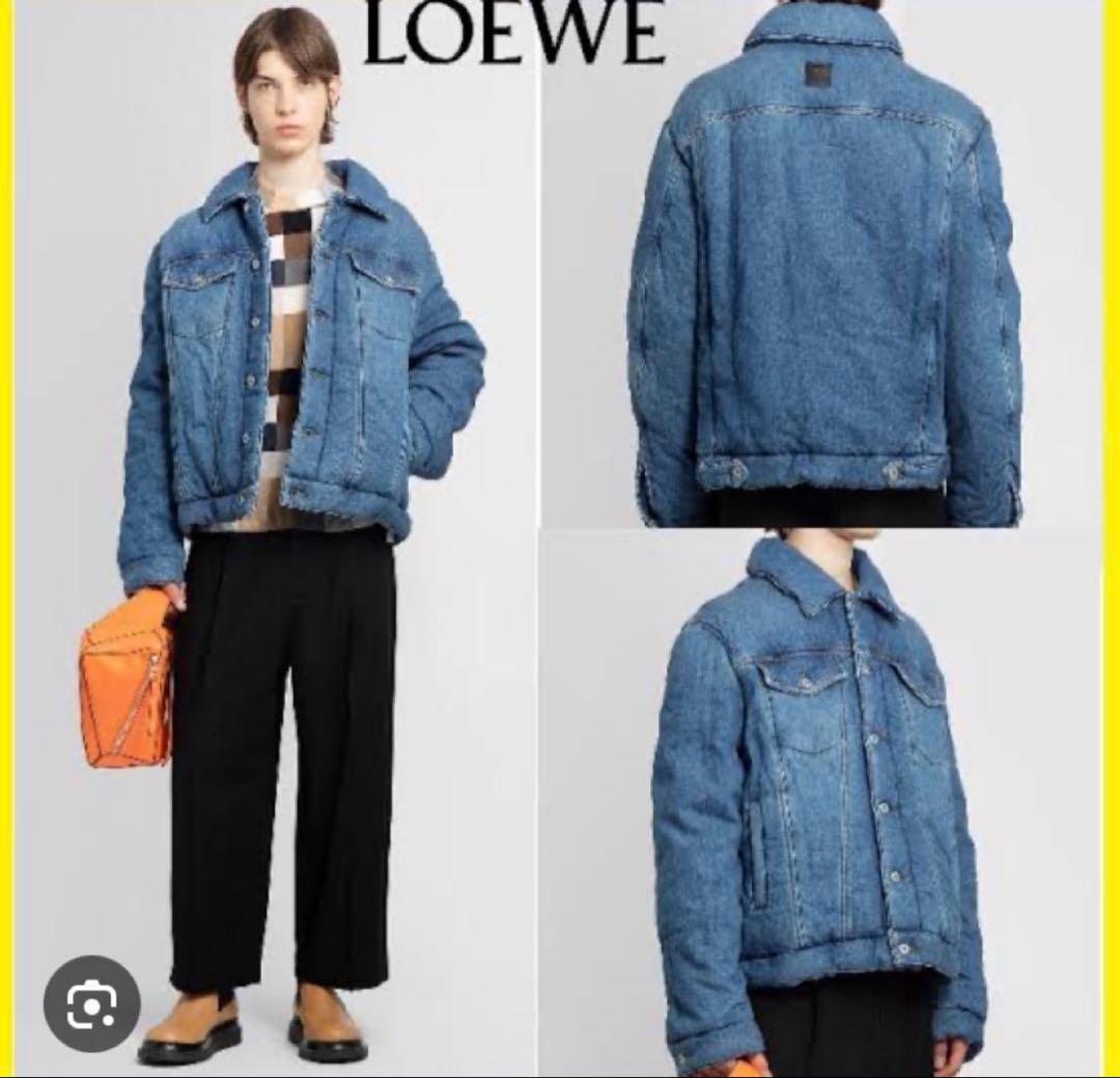 LOEWE PaddedJacket 美品44レア パデッドデニム 連休セール
