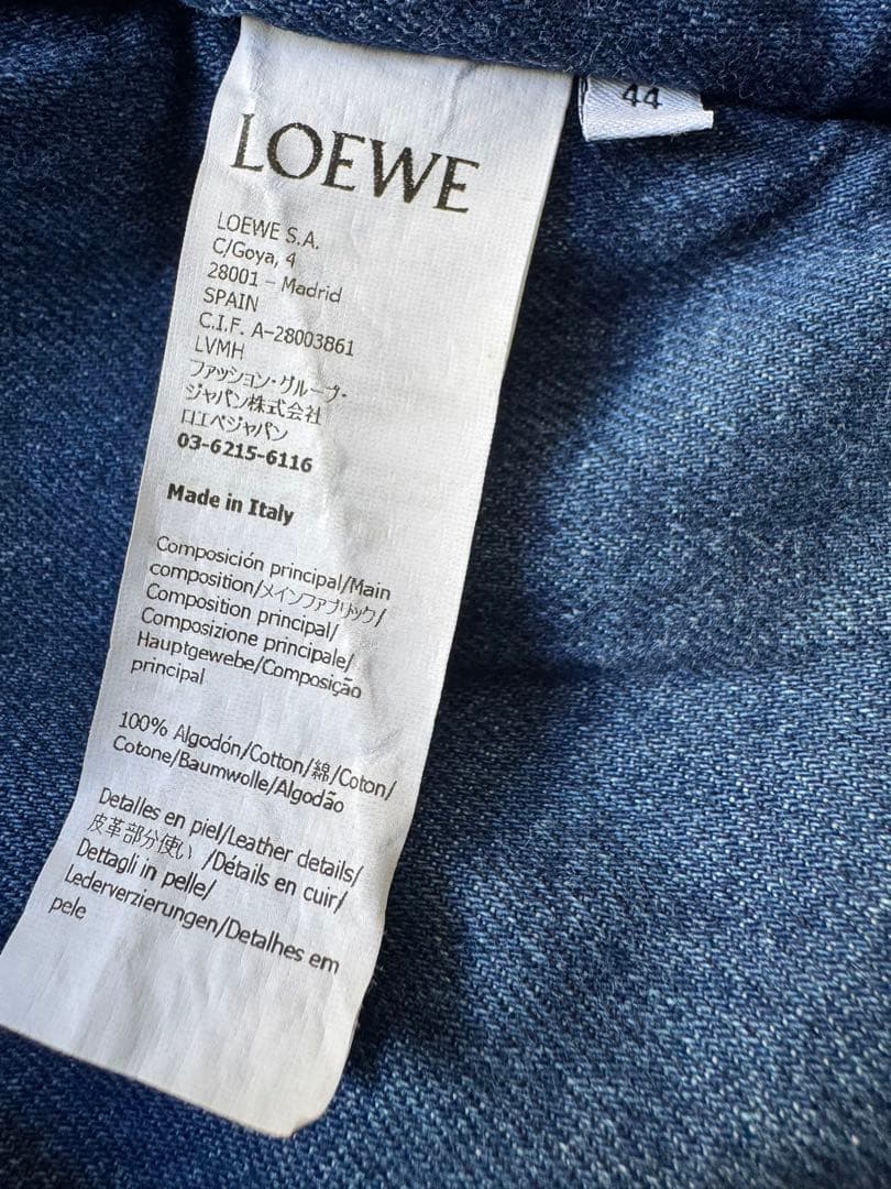 LOEWE PaddedJacket 美品44レア パデッドデニム 連休セール