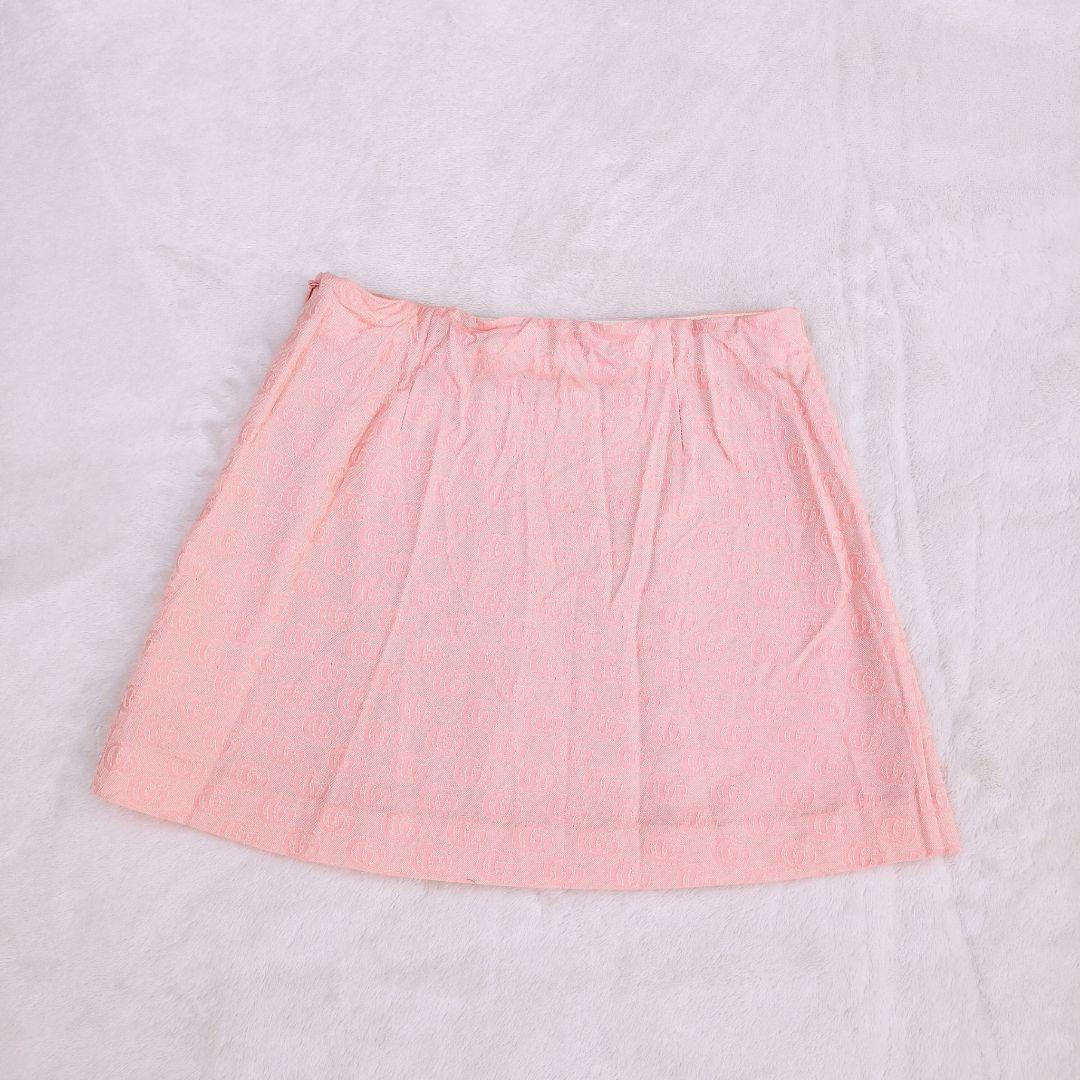 30代OL様 未使用 グッチ GUCCI ジャカードプリーツスカート