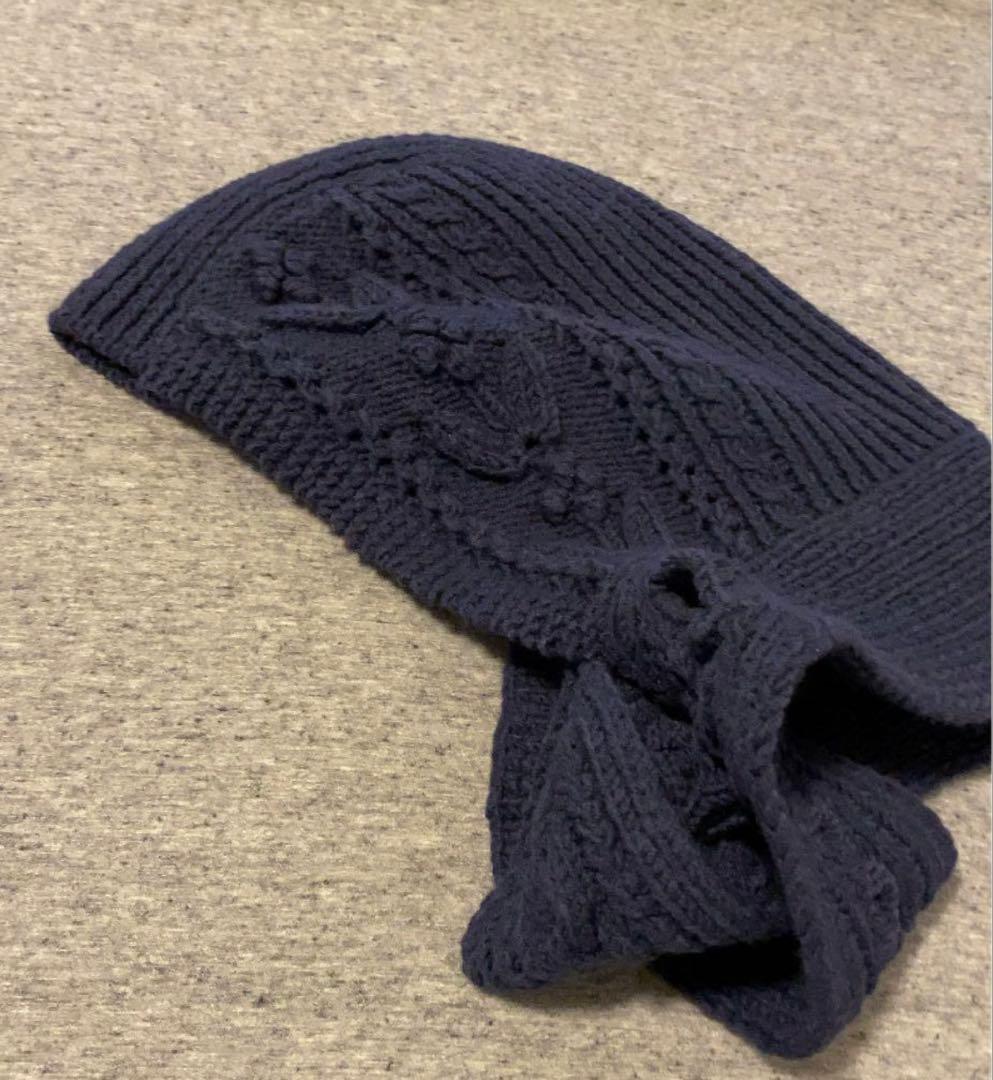 yukifujisawa アランニット帽フーディー