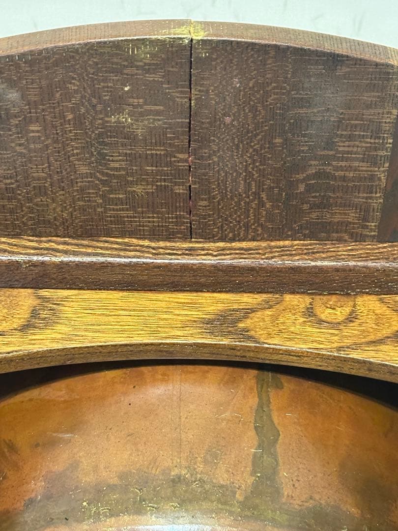 骨董火鉢囲炉裏テーブル　セット　レトロ ちゃぶ台 鉄五徳木灰付き