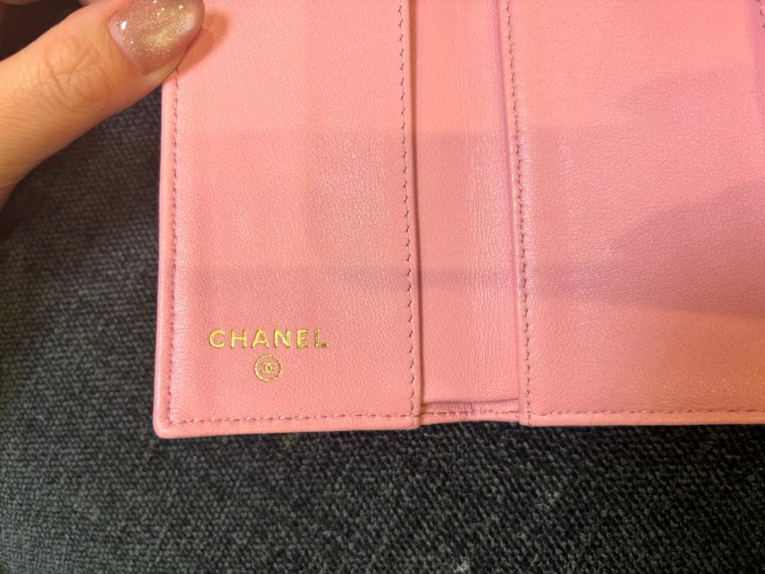 CHANEL マトラッセミニウォレットピンク
