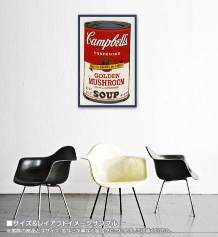 Sunday B　キャンベル缶Ⅱ Golden Mushroom/ポスター