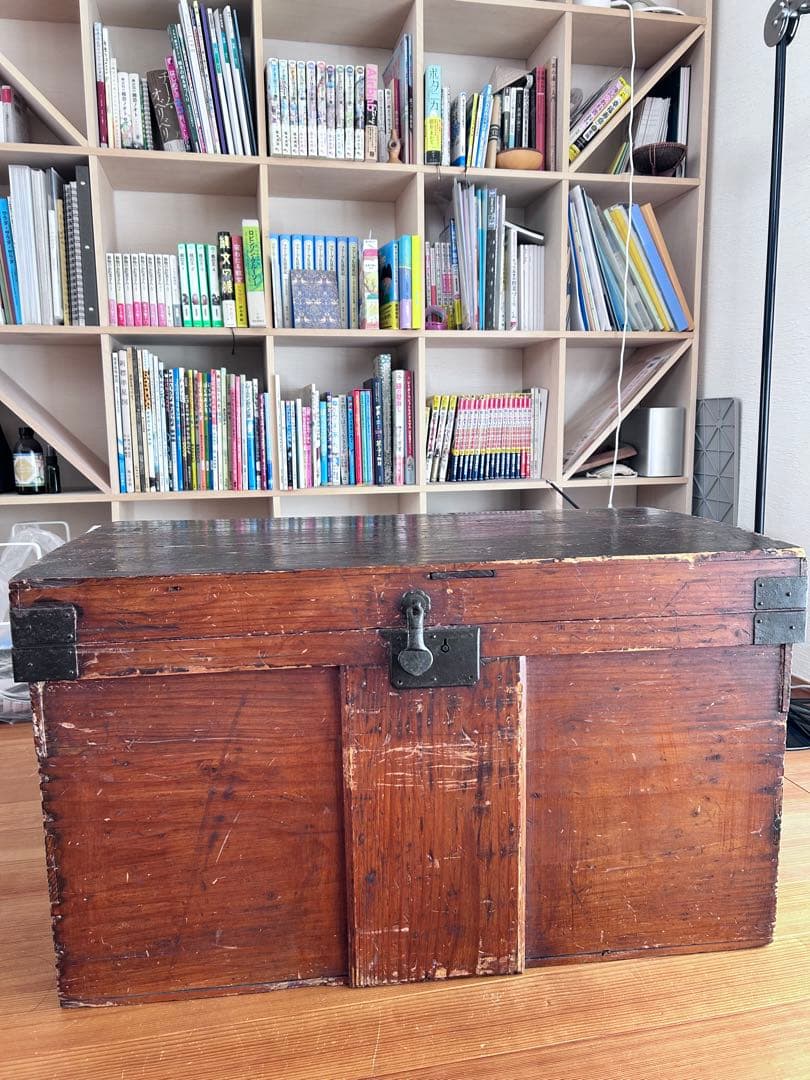 古道具　物入れ　木箱　小さい長持ち