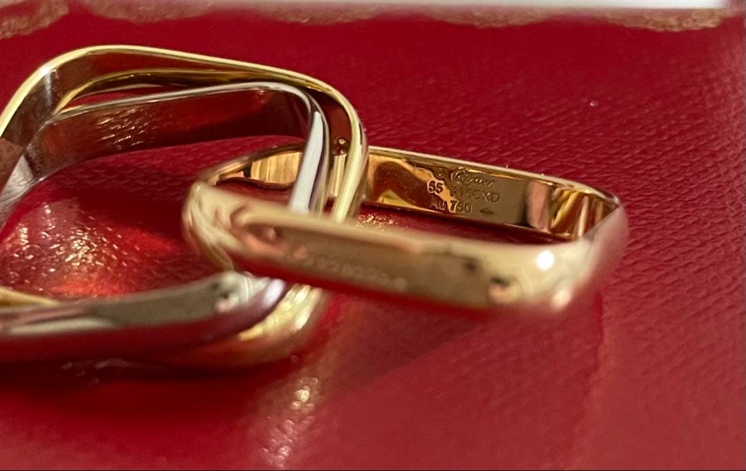 みかん様【新品】カルティエ トリニティ クッションリング クラシックモデル55号