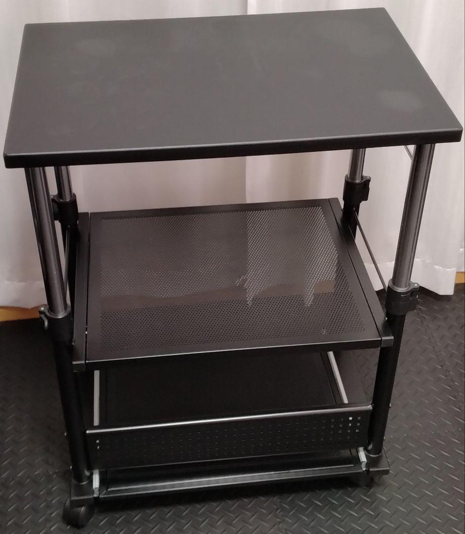 Bauhutte バウヒュッテ 昇降式 プリンター台 BHS-600P-BK