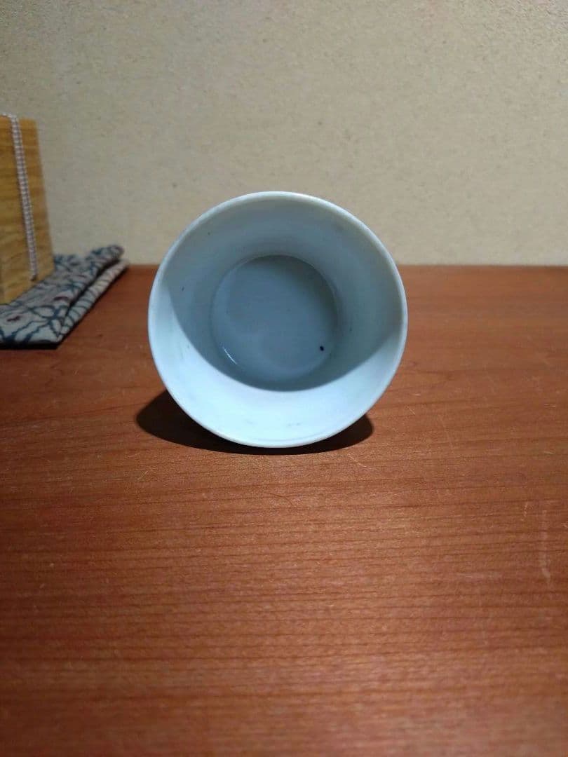 古伊万里 こんにゃく印判 大根と蕪 猪口 古印判 蒟蒻印判 民藝