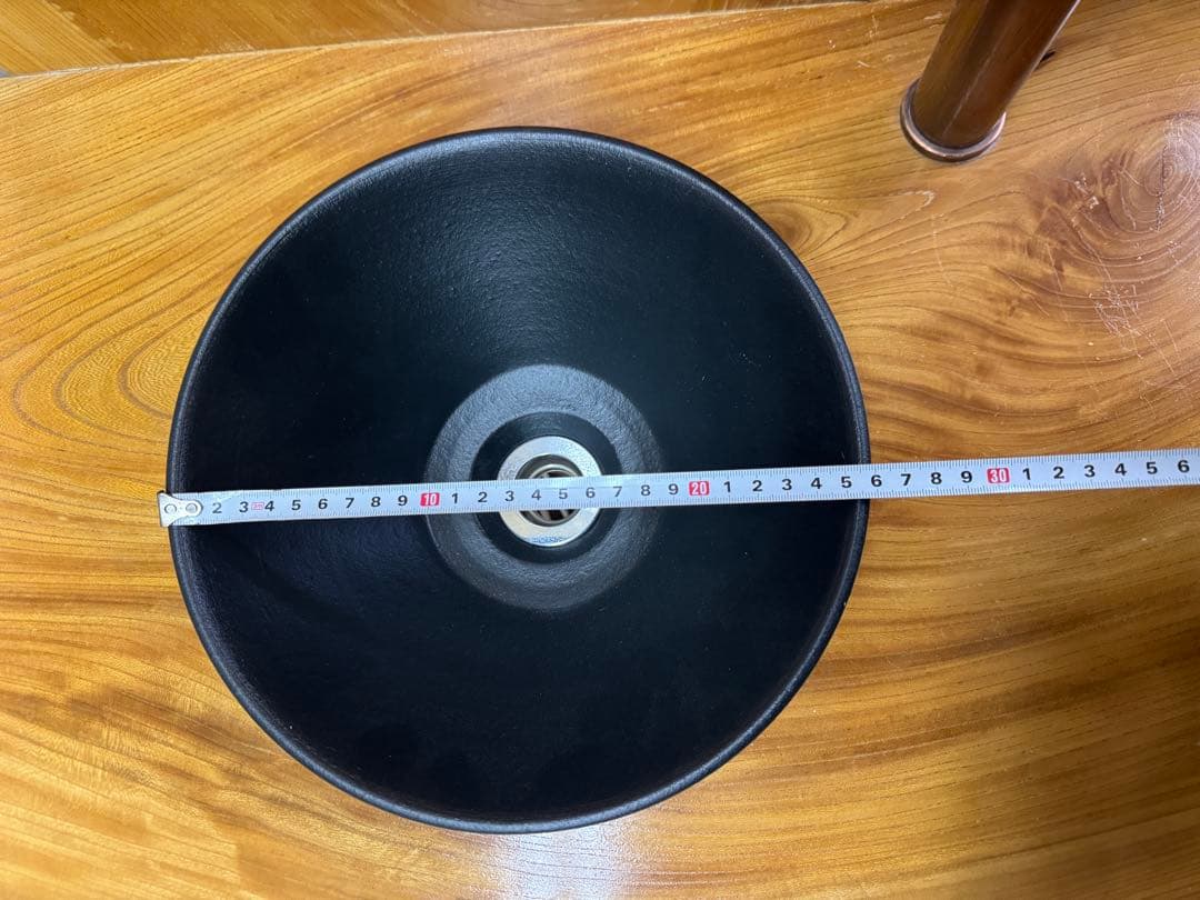 こ*う様 新品★信楽焼★手洗鉢★洗面ボウル★洗面鉢★陶器★約25.5㎝★黒