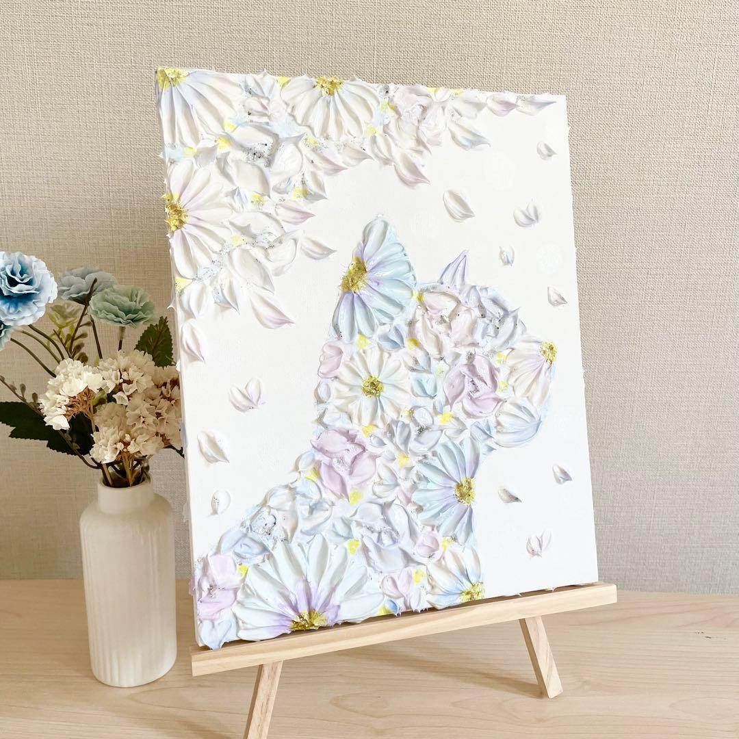 「ふたりの物語」　F3 2枚セット　テクスチャーアート　結婚祝い　記念日ギフト