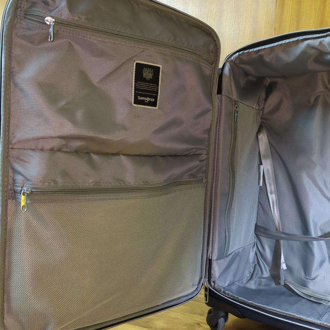 美品！Samsoniteサムソナイト ネイビー 57L ソフト キャリーケース
