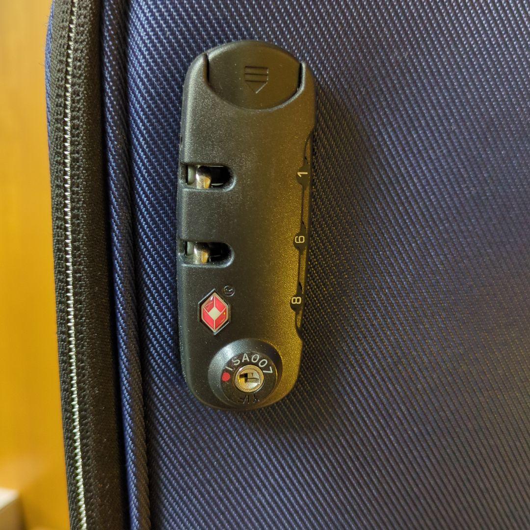 美品！Samsoniteサムソナイト ネイビー 57L ソフト キャリーケース