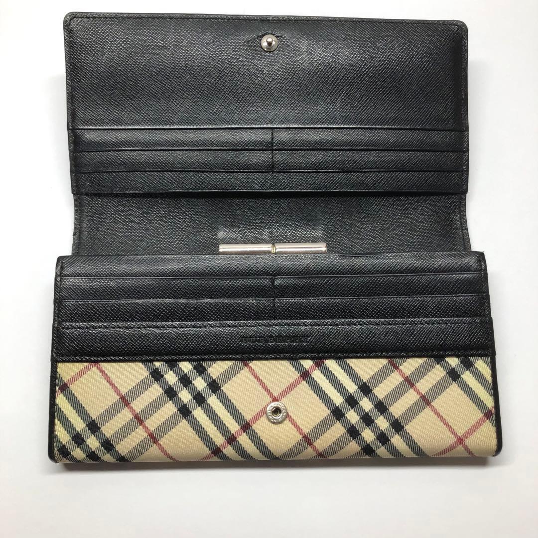 Burberry バーバリー　ノバチェック　長財布　がま口