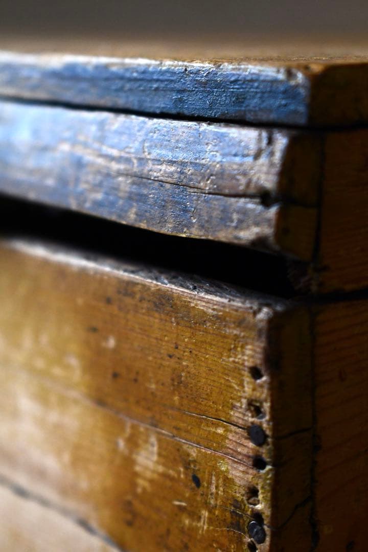 フランス　アンティーク　木箱　vintage ブロカント　1880年　襤褸