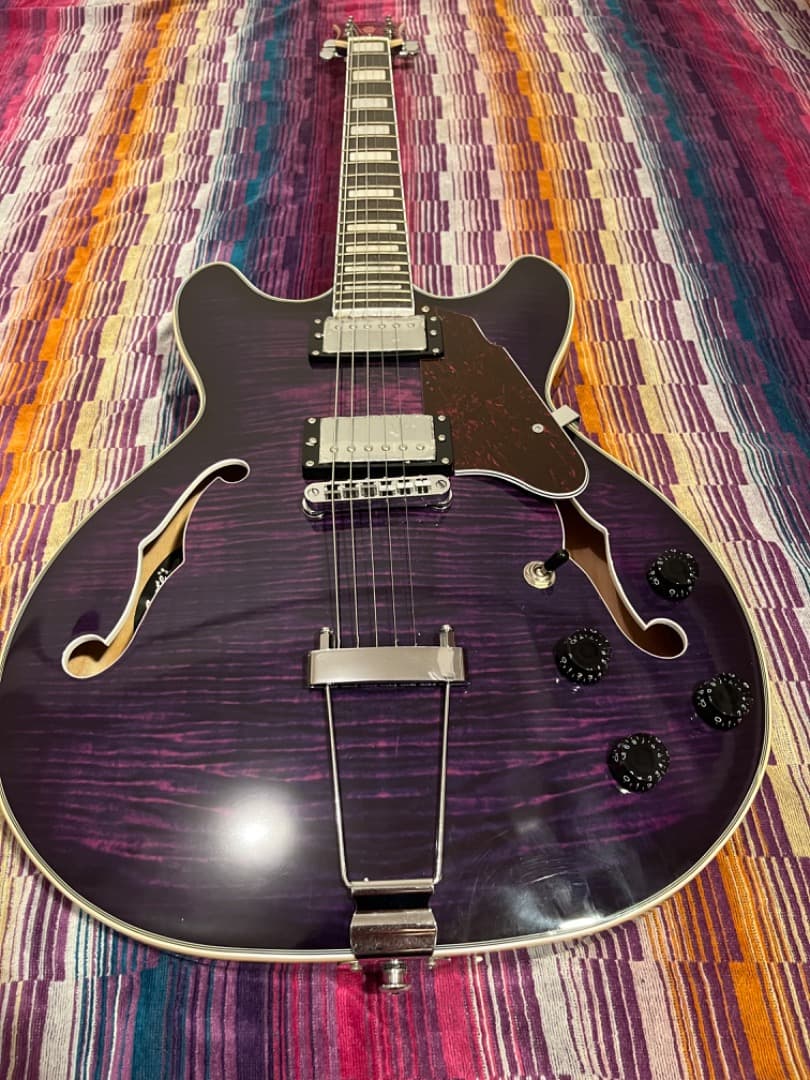 ギター GROTE 335 style jazz Electric Guitar wit