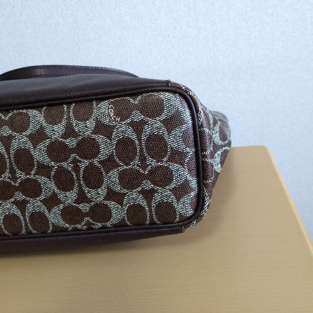 ✿未使用に近い✿　コーチ　トートショルダーバッグ　ブラウン　レザー
