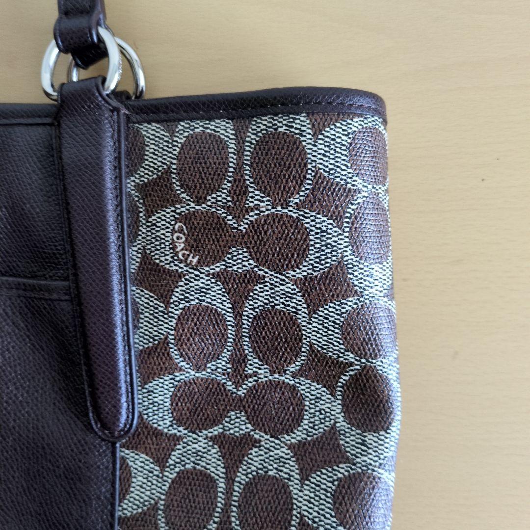 ✿未使用に近い✿　コーチ　トートショルダーバッグ　ブラウン　レザー