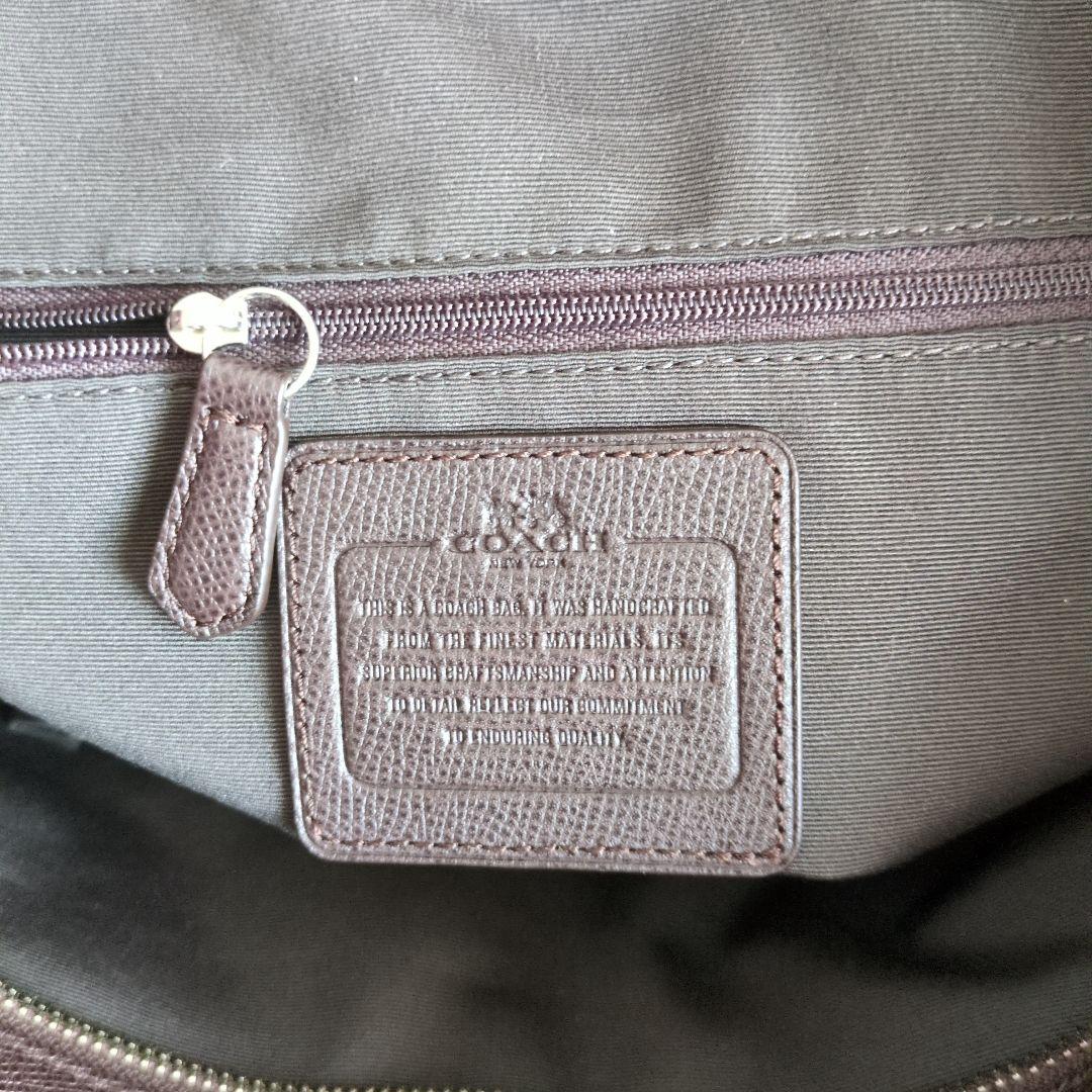 ✿未使用に近い✿　コーチ　トートショルダーバッグ　ブラウン　レザー