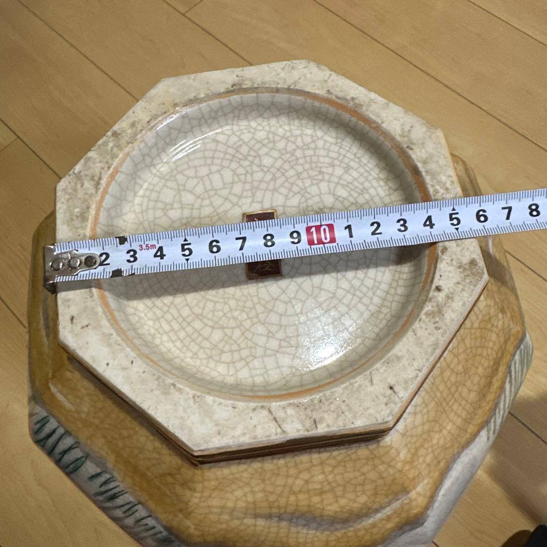 九谷焼　古九谷　薩摩風　花瓶　日本の伝統的な陶器花瓶