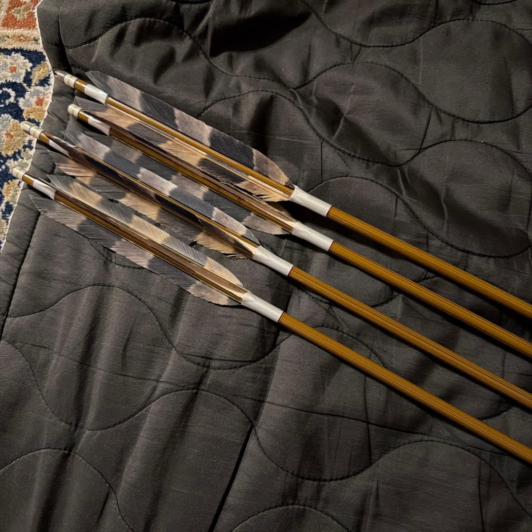 KC麦粒カーボン8023 96cm 黒鷲尾羽