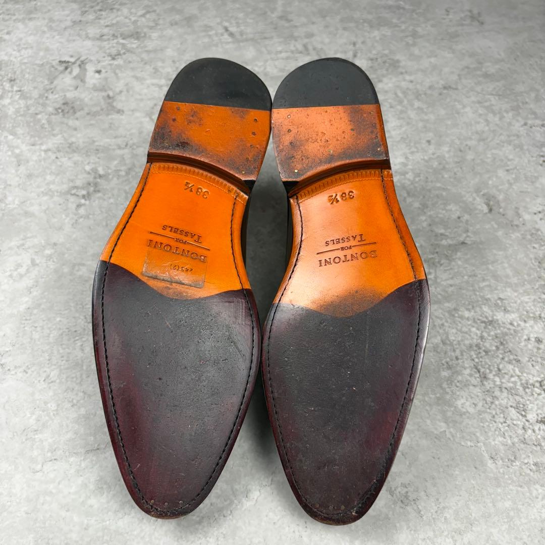 ボントーニ BONTONI レザー 本革　シューズ 38 1/2 ブラウン