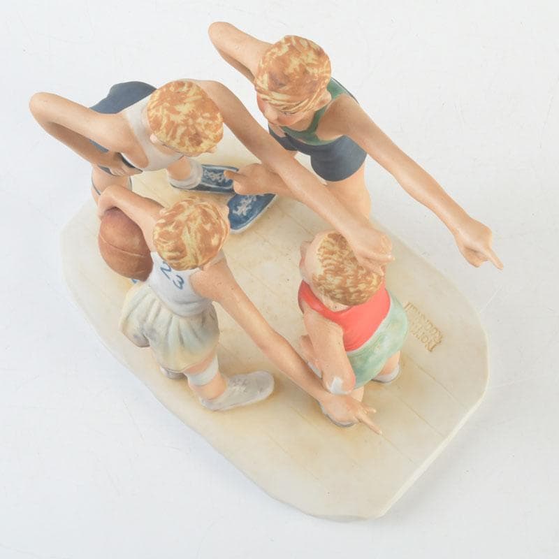 ノーマンロックウェル　フィギュリン　陶器人形　置物　C　9303