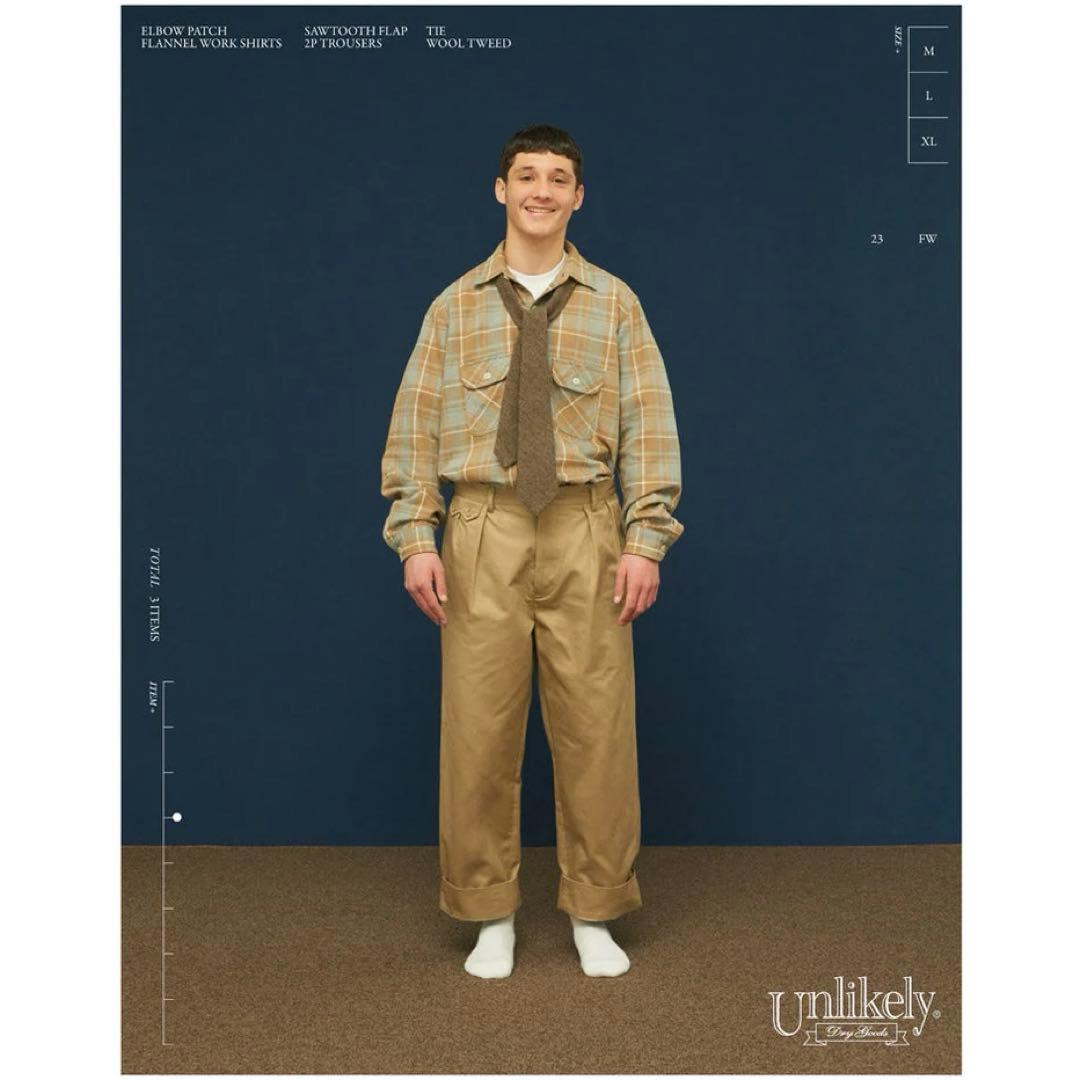 新品 Unlikely Sawtooth Flap 2P Trousers M