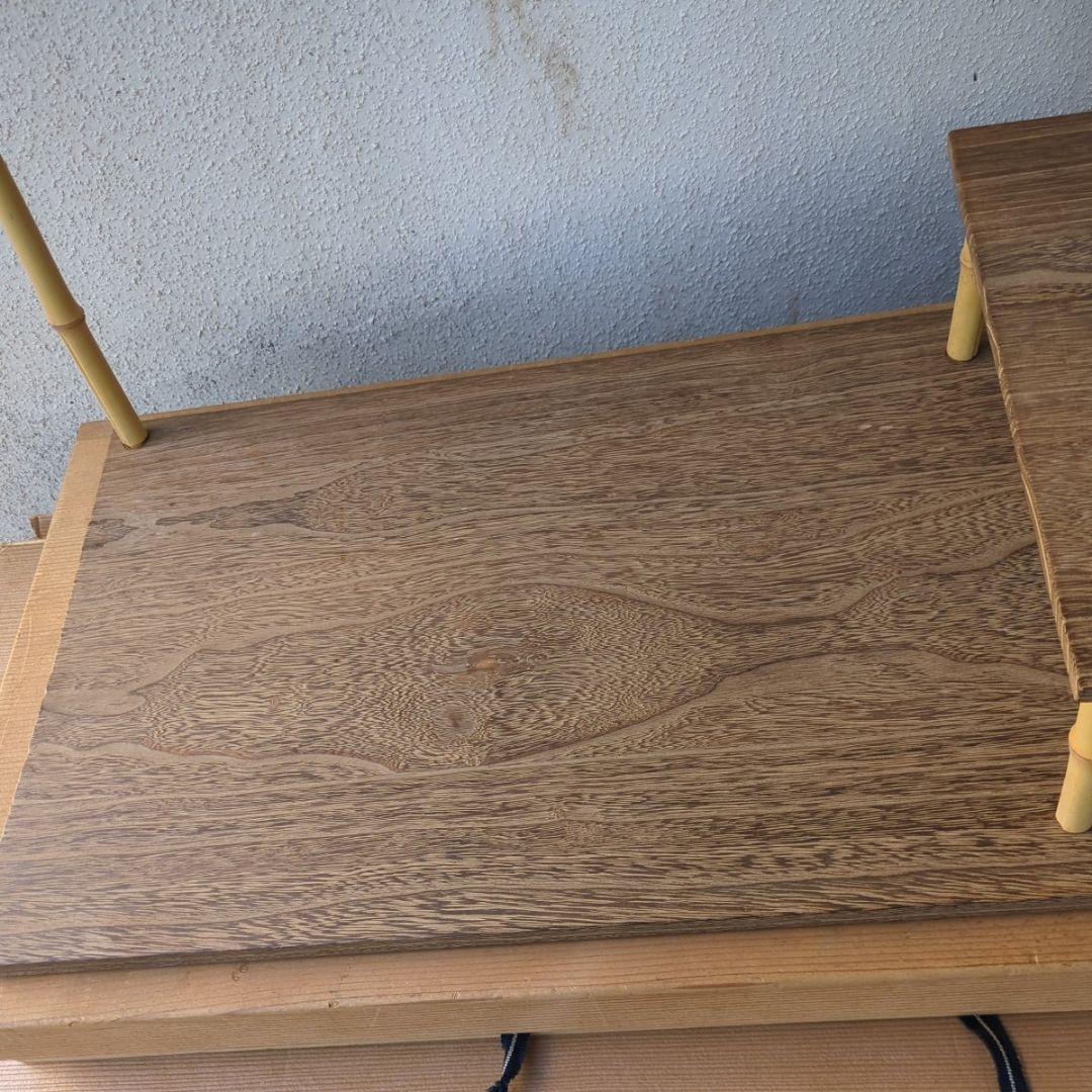 台目棚　花押入　桑　茶道具　組み立て式　茶棚　棚　木箱