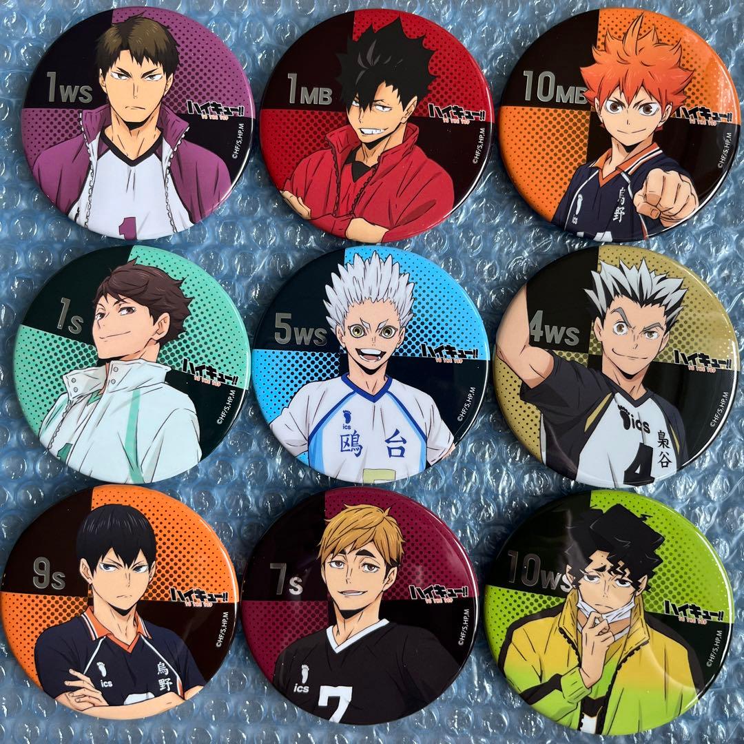 ハイキュー!! ナンジャタウン 百鬼夜行 ラリー メタリック缶バッジ 全9種
