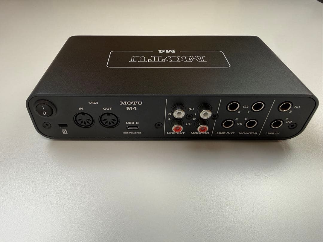 【美品】MOTU M4 4-in/4-out USBオーディオインターフェイス