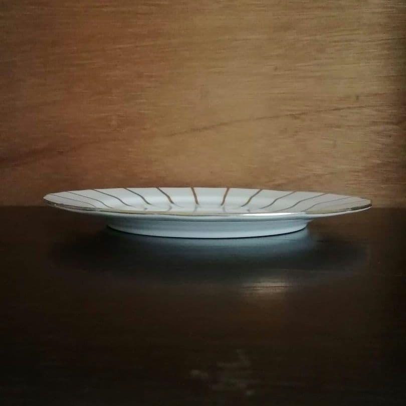 逸品　金彩装飾　ケーキ皿　飾り皿　アールデコ　Cauldon　英国 1905年製