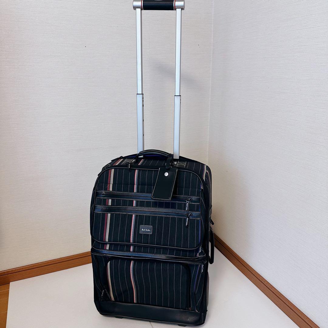 【美品】ポールスミス　マルチストライプデザイン キャリーケース　機内持ち込み