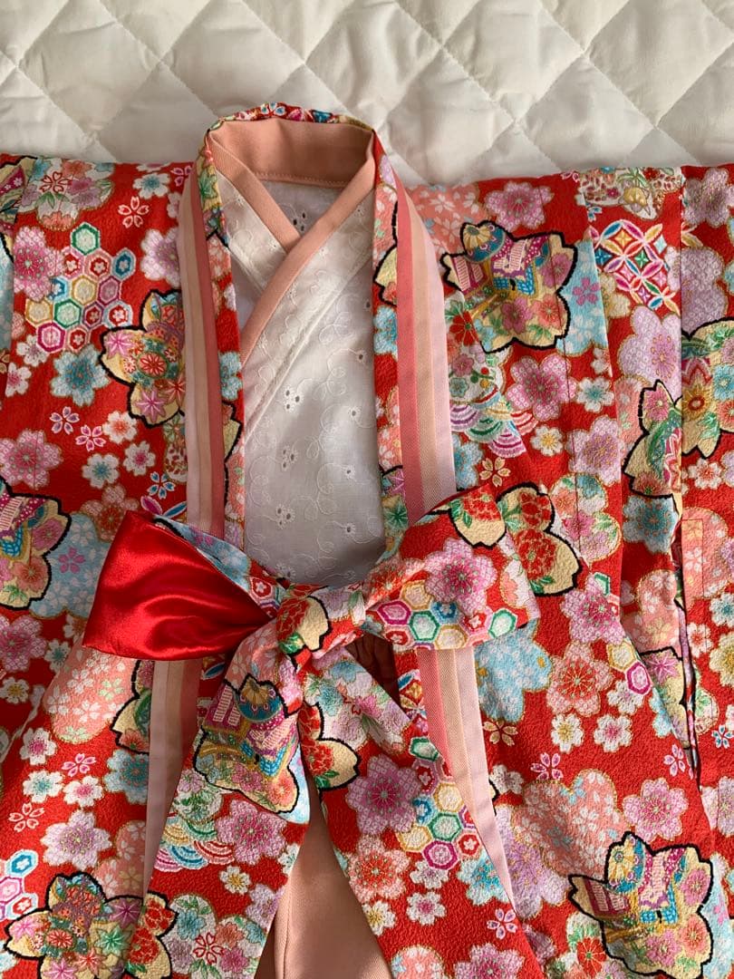 十二単風　ベビー着物　ハンドメイド　*初節句　*ひな祭り　*お食い初め