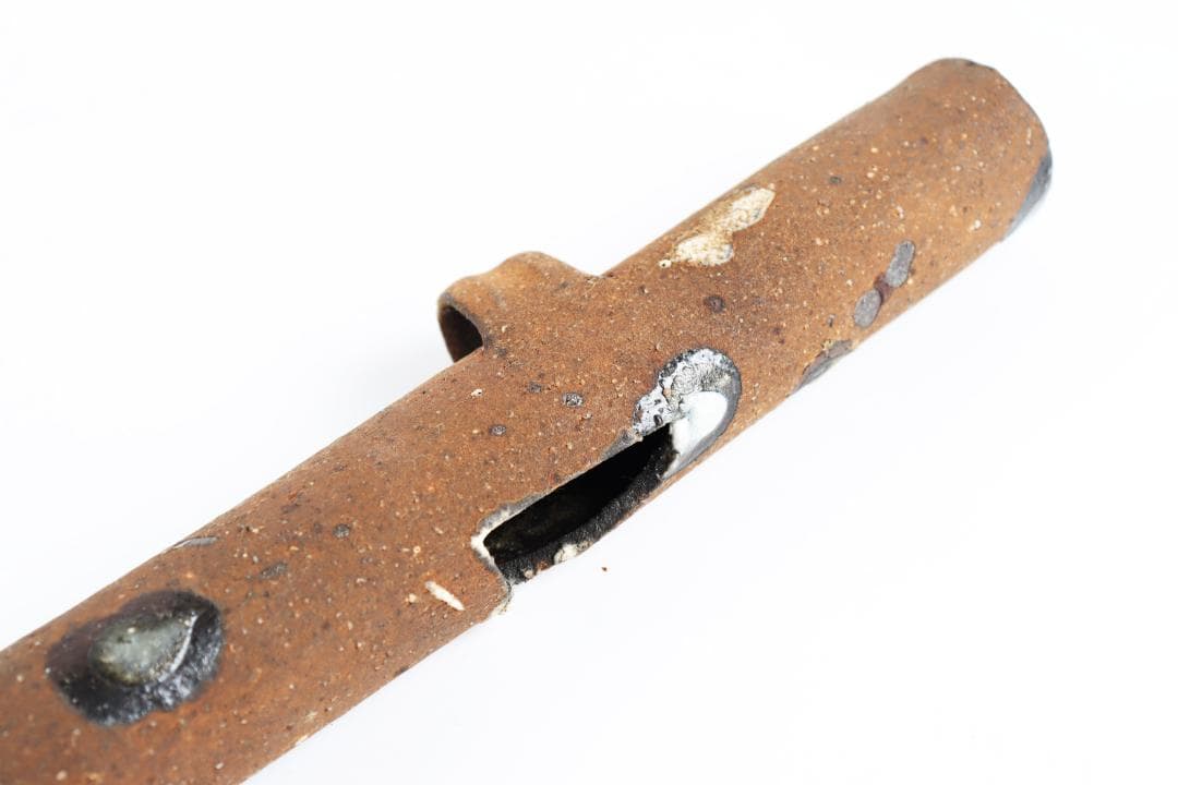 宮澤章 益子作家 焼〆掛花入 共箱