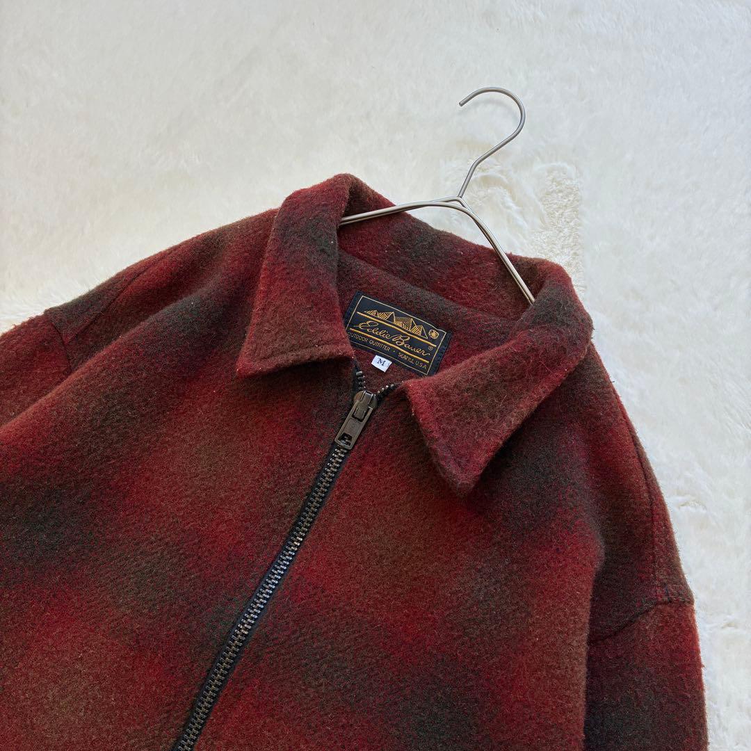 ジャケット・アウター 80s EDDIE BAUER OMBRE CHECK WOOL JACKET
