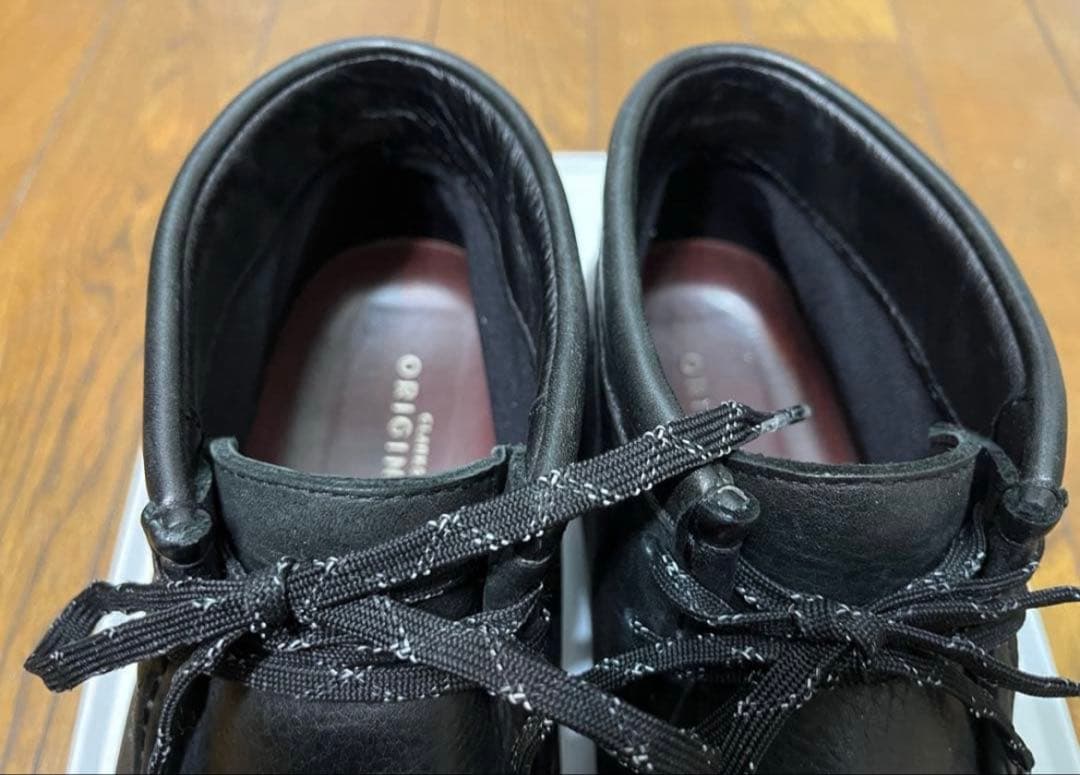 【Clarks】 クラークス 25.5 ワラビー ゴアテックス ブラック UK7