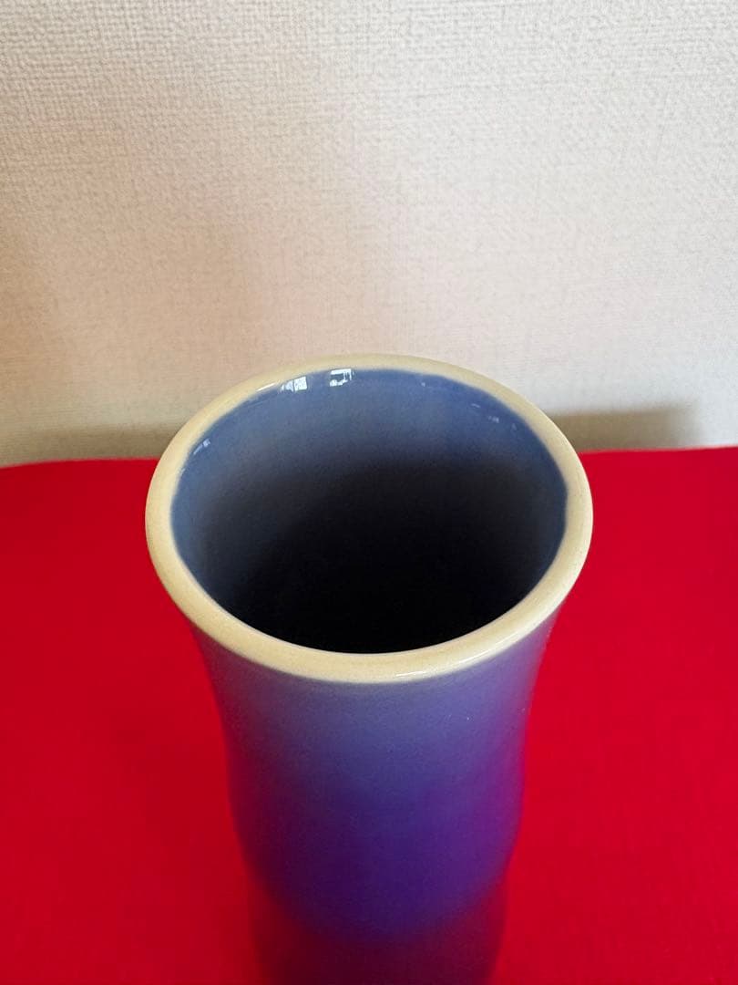 【特価】 人間国宝 三代 徳田八十吉（正彦銘） 花入 管理T268