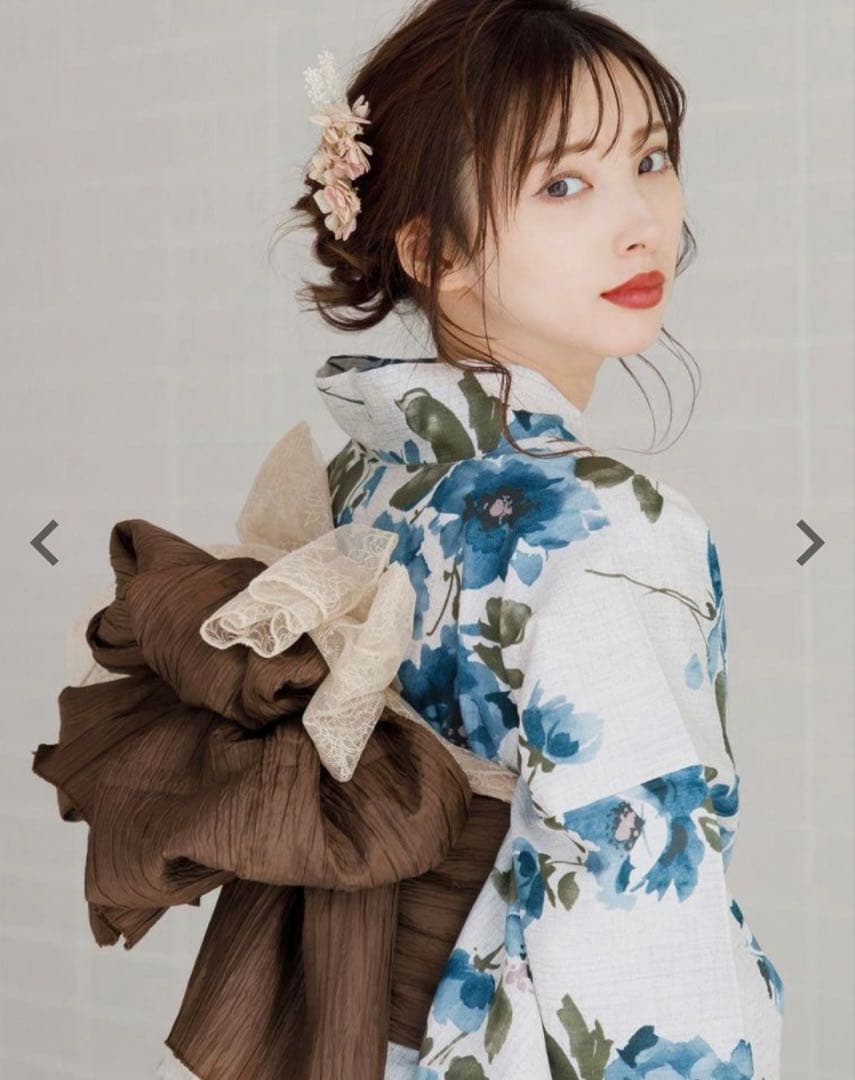 【完売品】Dita 4点セット(浴衣、兵児帯、下駄、腰ひも)