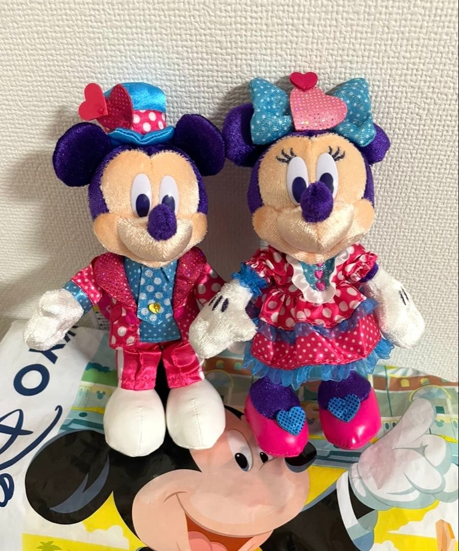 4点セット　新品未使用　ぬいぐるみバッジ ぬいば パルパルーザ ミニー　ミッキー
