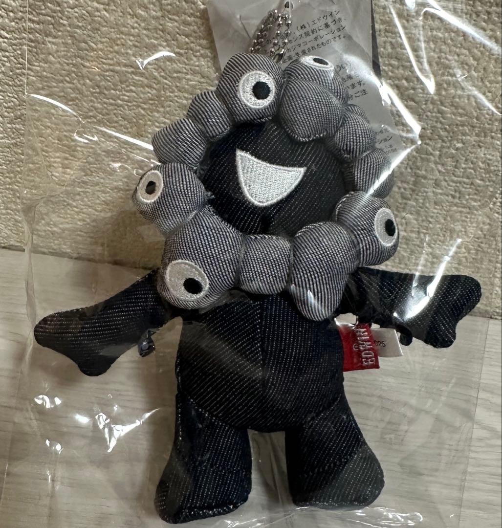 エドウィンミャクミャク EDWIN コラボ 黒ミャク ボールチェーンキーホルダー