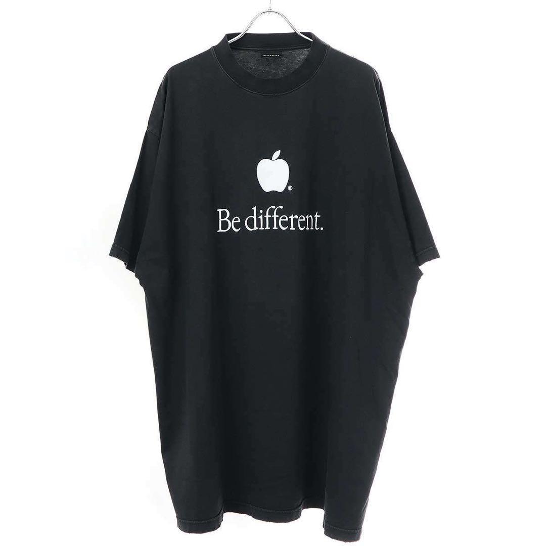 【希少】Balenciaga ブラック Tシャツ Be different.